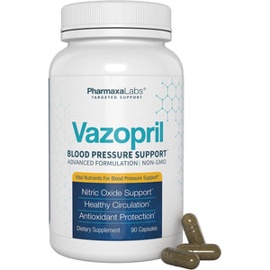 Blood Pressure Support - Vitamin Supplement for Healthy Heart & Blood Circulation - Beet Root, Hawthorn Berry, Garlic, Hibiscus, Olive Leaf & Grape Seed Extract - 90 Capsules