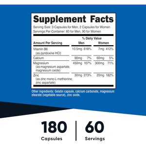 Nutricost ZMA 180 Capsules - Non-Gmo and Gluten Free ZMA Supplement