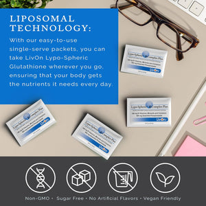 Livon Laboratories Lypo–Spheric B Complex plus – 30 Packets – 195 Mg B Vitamins, Minerals & Cinnamon per Packet – Liposome Encapsulated for Improved Absorption – 100% Non–Gmo