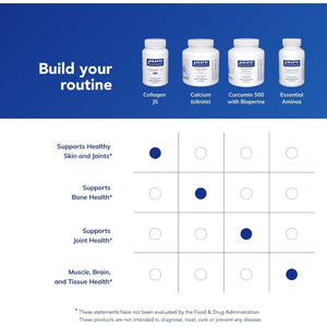 Pure Encapsulations Collagen JS - Skin & Joint Health* - 1,000 Mg Hydrolyzed Biocell Collagen - Gluten Free & Non-Gmo - 120 Capsules