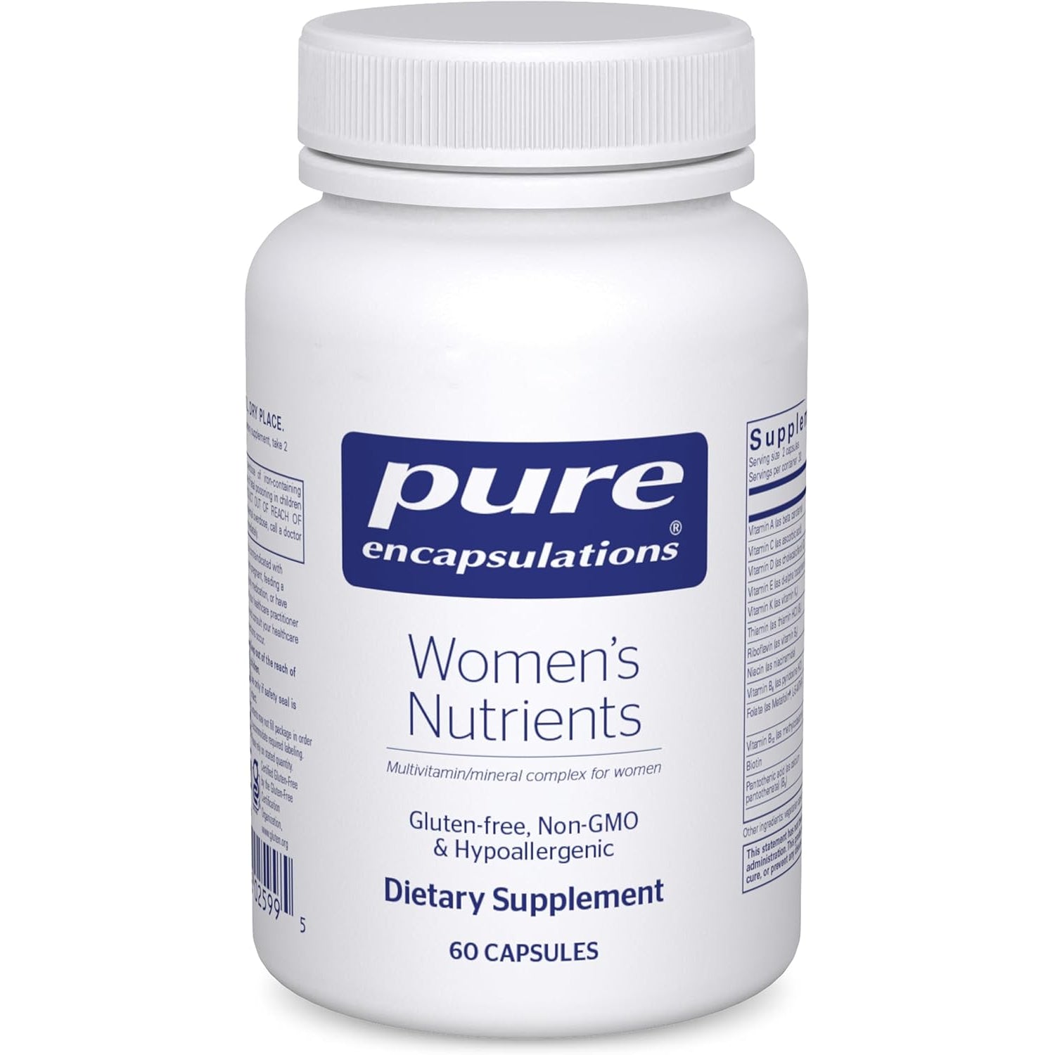 Pure Encapsulations Women’S Nutrients - Multivitamin & Mineral Complex for Women - Essential Daily Support for Energy, Hormones & Cellular Health* - 60 Capsules
