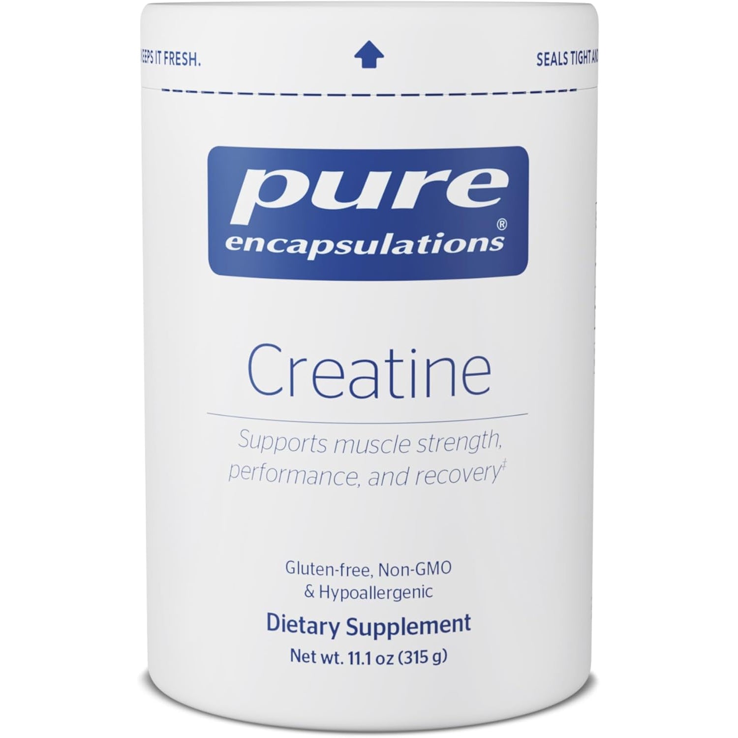 Pure Encapsulations Creatine - Creatine Supplement - Muscle Strength, Performance & Recovery - Pre-Workout Recovery Powder - Gluten-Free, Non-Gmo & Hypoallergenic - 315 G (60 Servings)