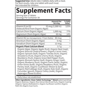 Garden of Life Calcium Supplement with Magnesium & Organic Vitamin D3 K2, Made from Whole Foods, Gluten-Free, 90 Count