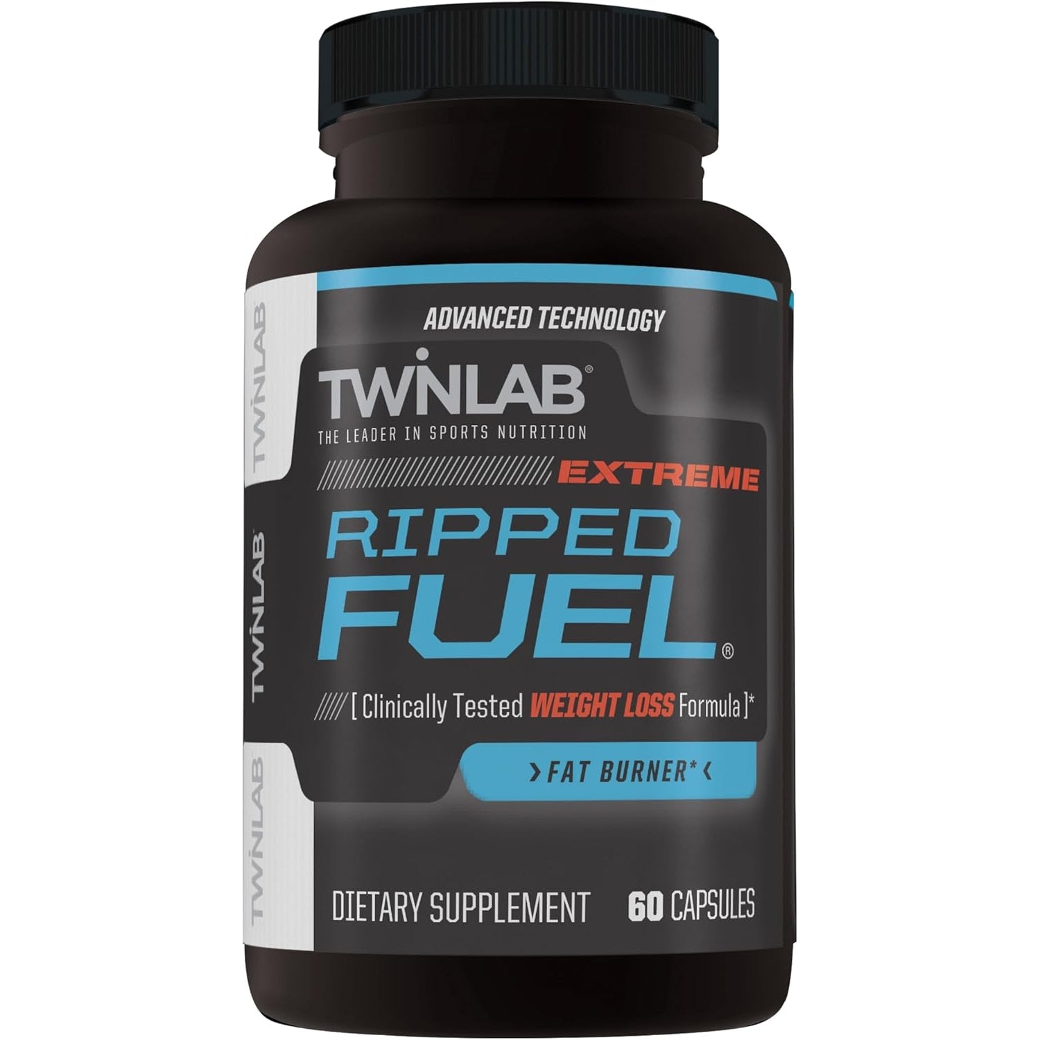 Twinlab Ripped Fuel Extreme - Energy Supplement to Support Weight Management & Muscle Health - 60 Capsules