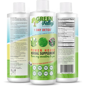 Green Valley Cleanser – Natural Herbal Colon Cleanse Detox Supplement | Supports Digestion, Bloating Relief & Regularity | 8 Oz Liquid