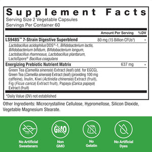Force Factor Probioslim Extra Strength Probiotics for Women and Men with 30 Billion Cfus of Probiotics for Digestive Health, Bloating Relief, and Gut Health, with Prebiotic Fiber, 120 Capsules