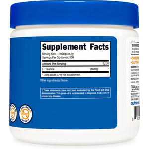 Nutricost L-Theanine Powder 100 Grams - Gluten Free & Non-Gmo