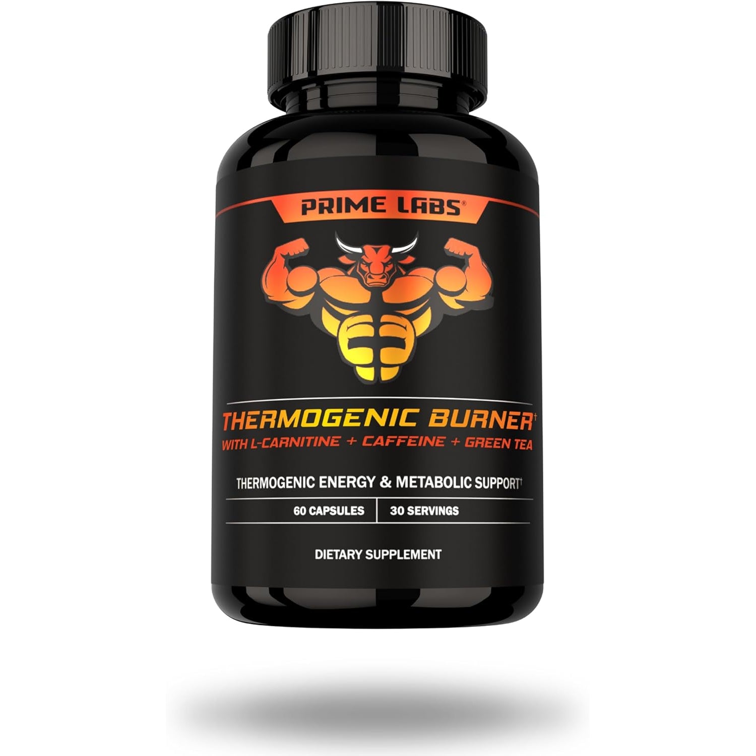 Prime Labs Thermogenic Fat Burner for Men - Weight Loss Supplement - with L-Carnitine, Caffeine, & Green Tea - Thermogenic Energy & Metabolic Support - Third-Party Tested, Made in the USA - 60 Count
