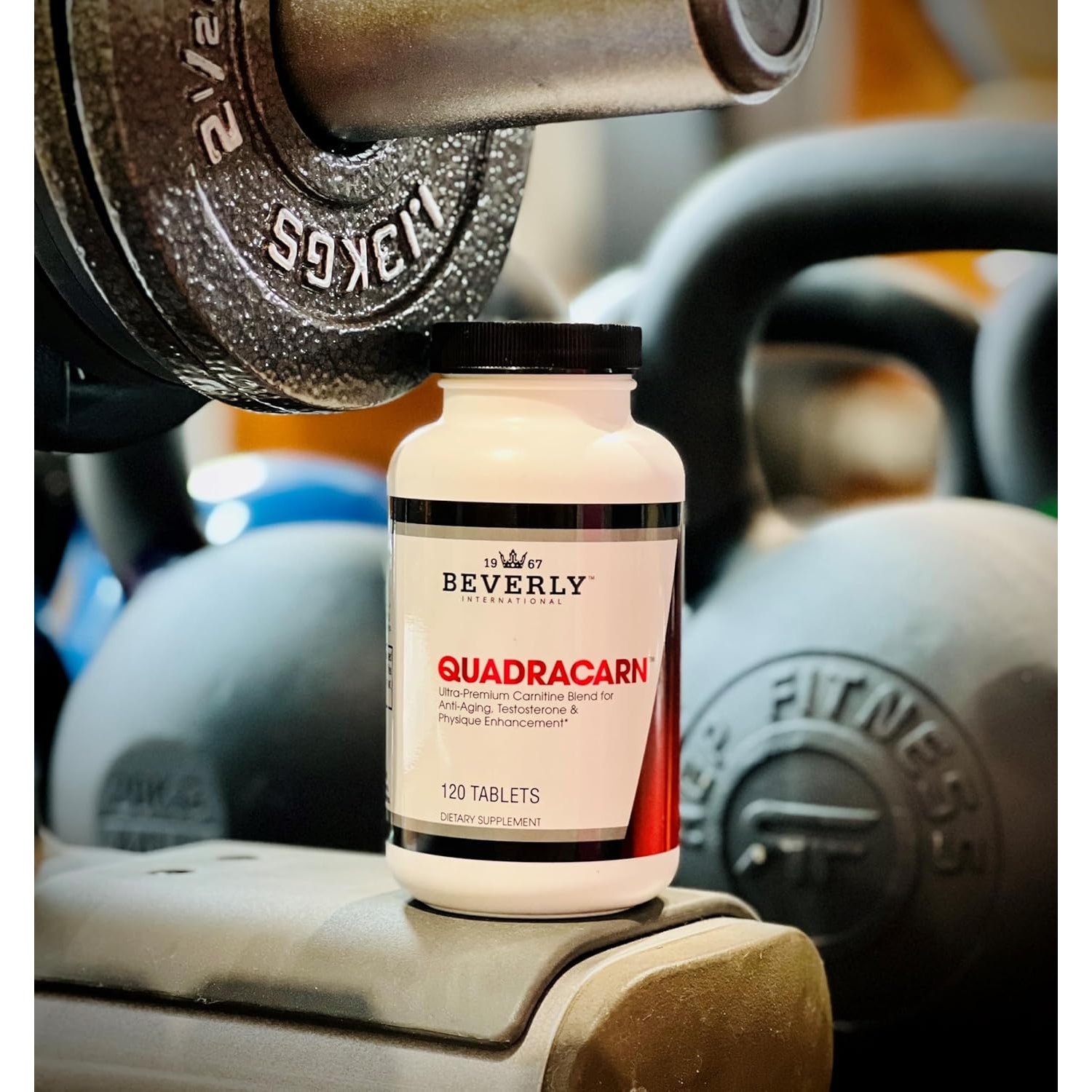 Beverly International Quadracarn 4X-Potency, Lab Tested Ultra-Premium Carnitine Blend for Fat Loss, Muscle Definition, Metabolism, Mood, Energy Boost, Anti-Aging, Brain Function. 120 Tablets.