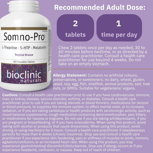 Somno Pro, Tropical Breeze 90 Chewable Tablets