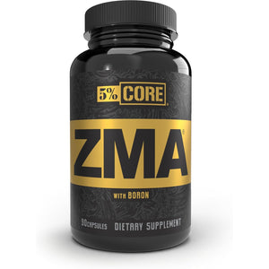 5% Nutrition Core ZMA (With Boron) | Promotes Recovery by Restoring Levels of Zinc, Magnesium & Vitamin B-6 (90 Capsules)