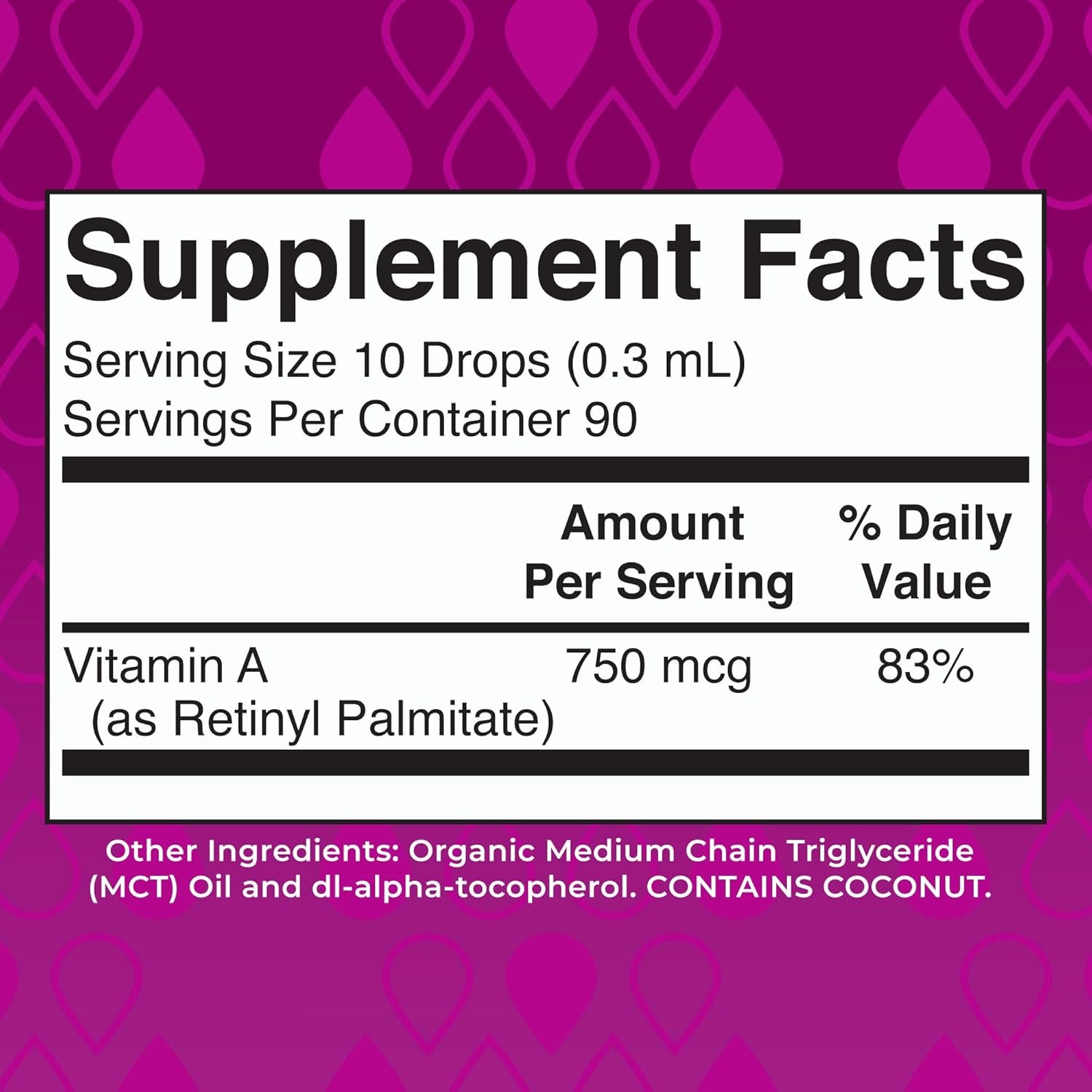 MARYRUTH'S Organics USDA Organic Vitamin a Liquid Drops | 3 Month Supply | Bone Health for Ages 14+ | Essential Vitamin | 750Mcg per Serving | Sugar Free | Vegan | Non-Gmo | Gluten Free | 1Oz