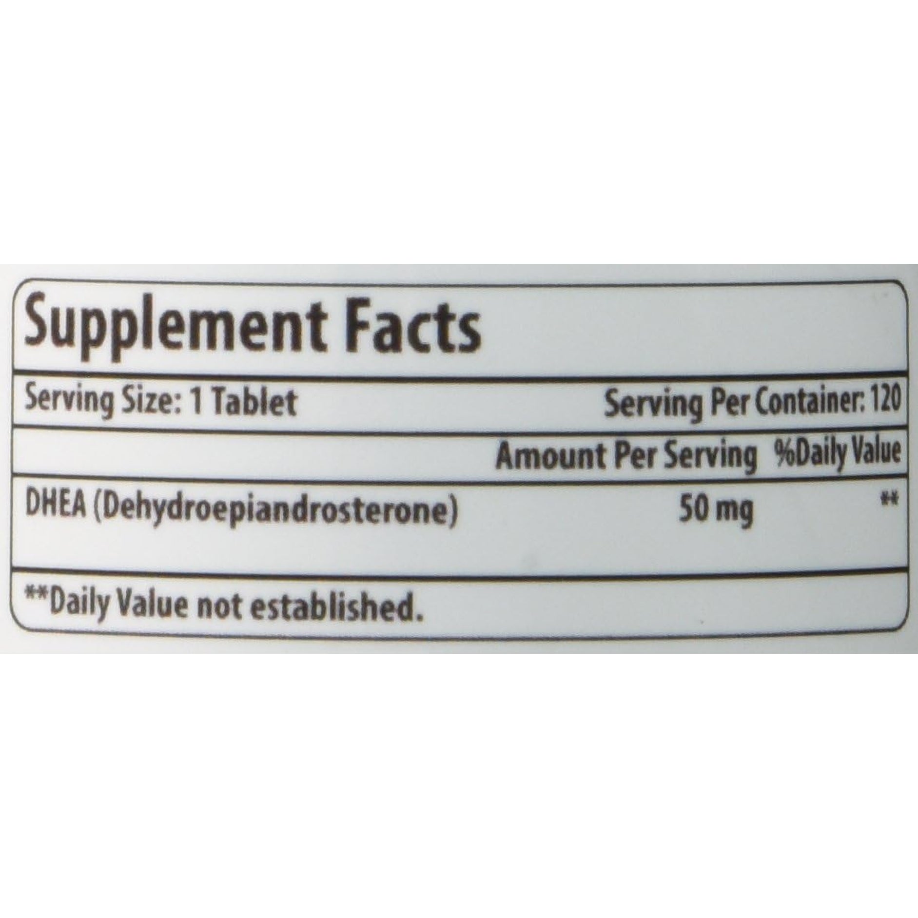 Amazing Formulas DHEA 100 Mg per Serving | 120 Tablets Supplement | (Dehydroepiandrosterone) | Non-Gmo | Gluten-Free | Made in USA