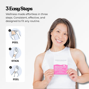 The Patch Collection® - Ultimate Menopause Support Patch for Women | Hot Flushes, Night Sweats, Fatigue, Mood, Sleep | 100% Natural & Vegan, Latex Free (Pack of 15)