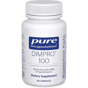 Pure Encapsulations DIMPRO 100 - Diindolylmethane Supplement - for Breast, Cervical & Prostate Health - Gluten Free & Vegan - 60 Capsules