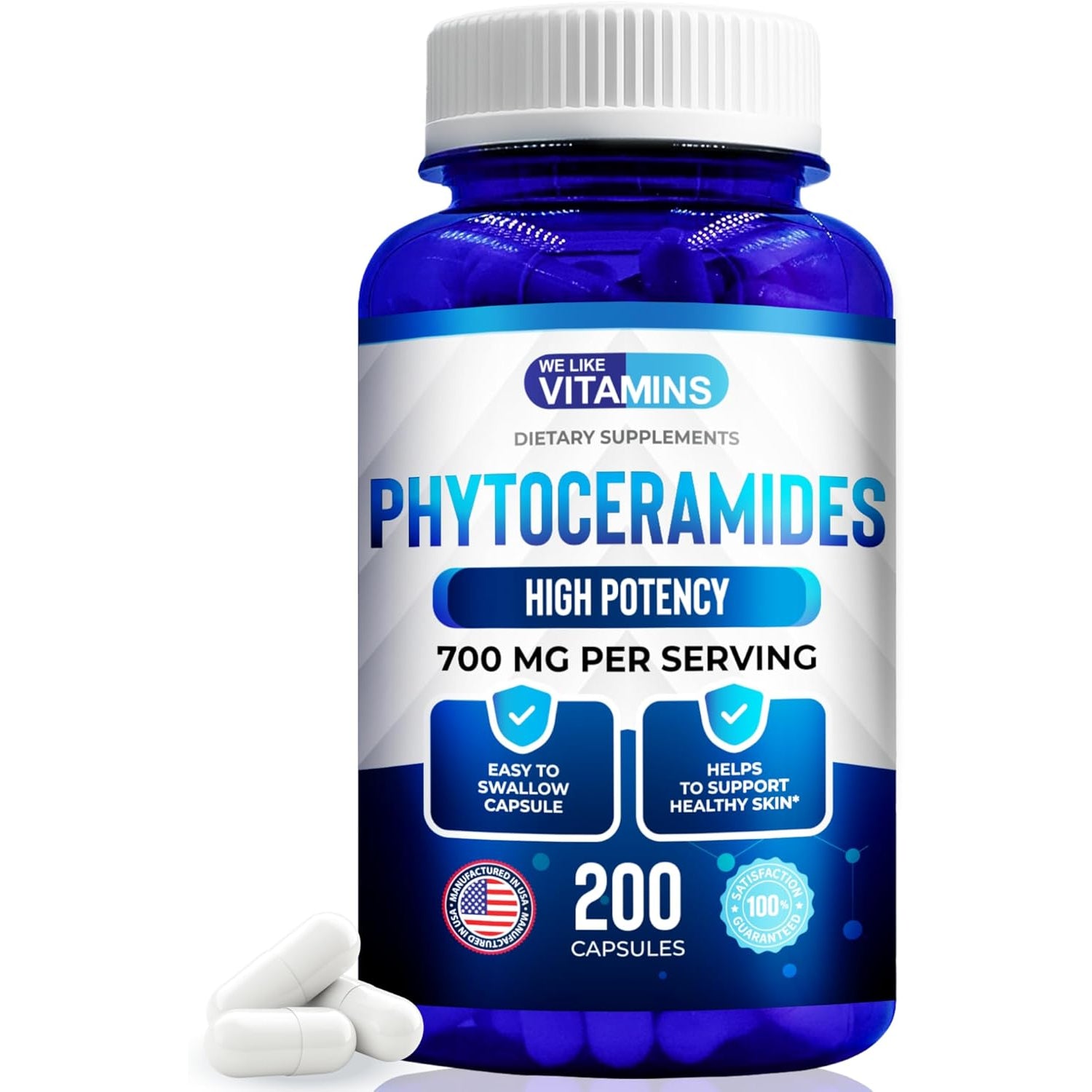We like Vitamins Phytoceramides 700Mg - 200 Capsules All Natural Wheat Free and Plant Based - Phytoceramide Supplement - Skin Supplement for Women - Ceramides for Skin Hydration, Repair, Rejuvenation