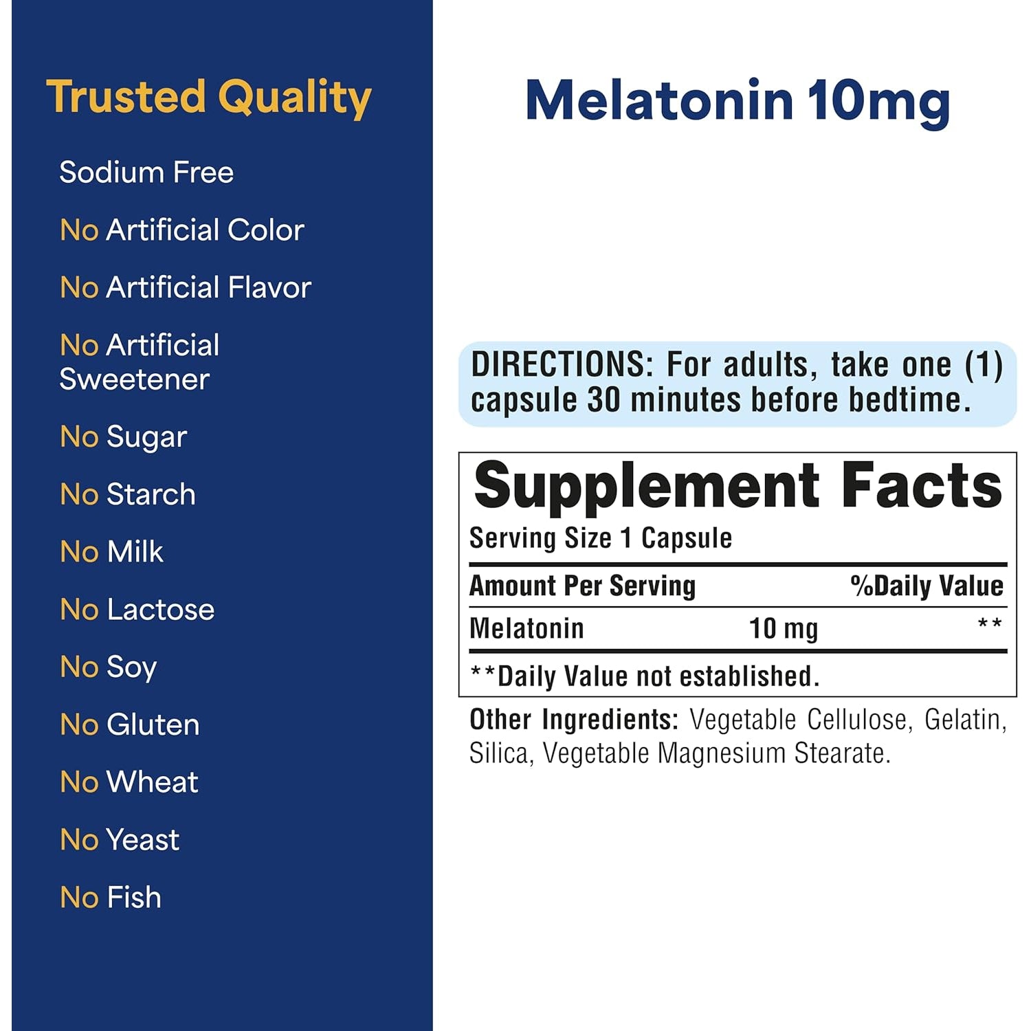 Puritan'S Pride Premium Super Strength Melatonin 10Mg Sleep Aid, Dietary Supplement for Sound, Restful, and Longer Sleep Support, 4 Month Supply, 120 Rapid Release Capsules (Packaging May Vary)