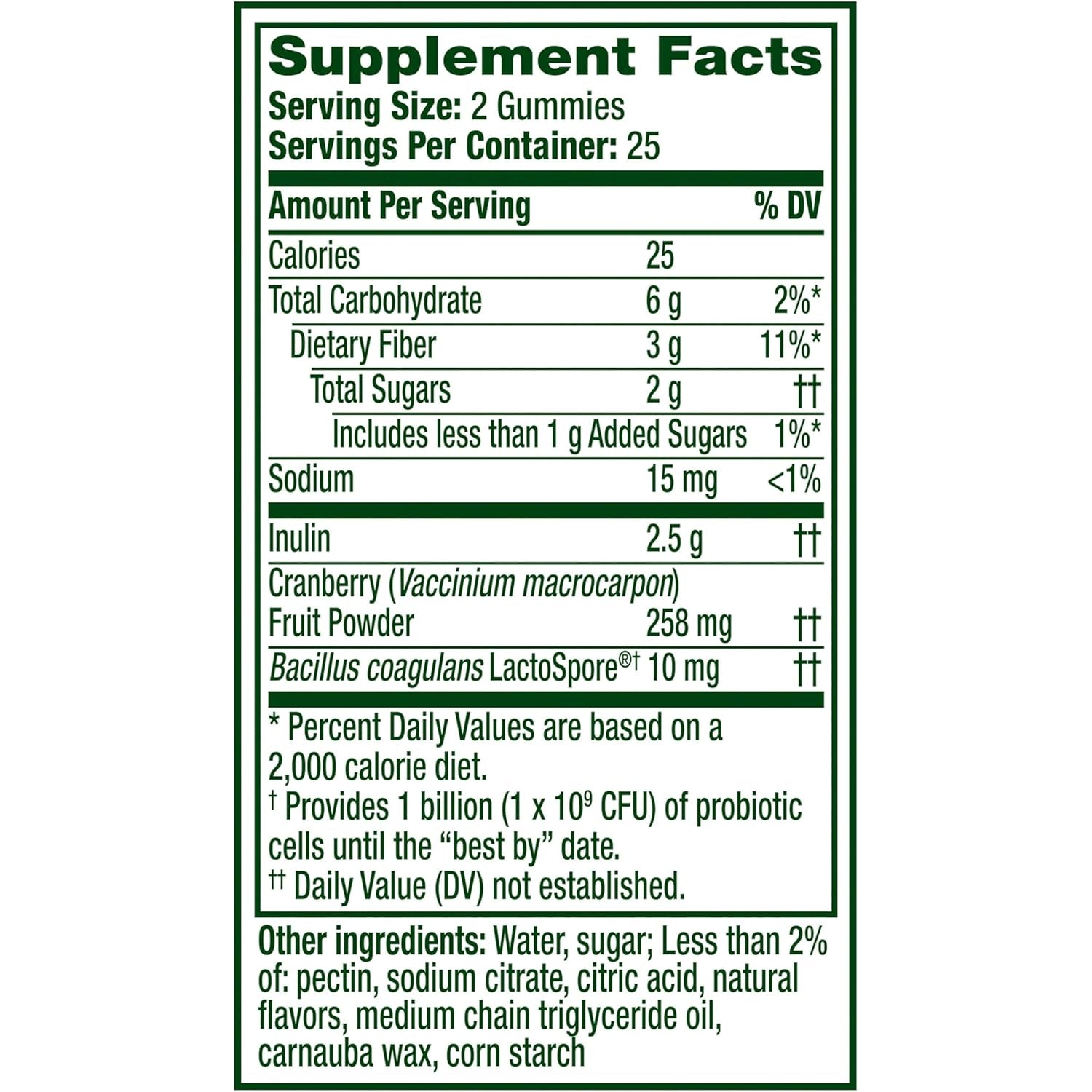 Align Probiotic, Women'S Dualbiotic, Womens Probiotic Gummies, Prebiotics and Probiotics for Women, with Cranberry for Urinary Tract Health*, Cranberry Flavor, 50 Gummies