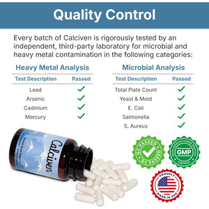 Calciven - Natural Bone Support Supplement - Non-Gmo, Gluten-Free