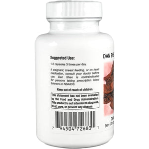 Supreme Nutrition Dan Shen Supreme, 90 Pure Red Sage Vegetarian Capsules