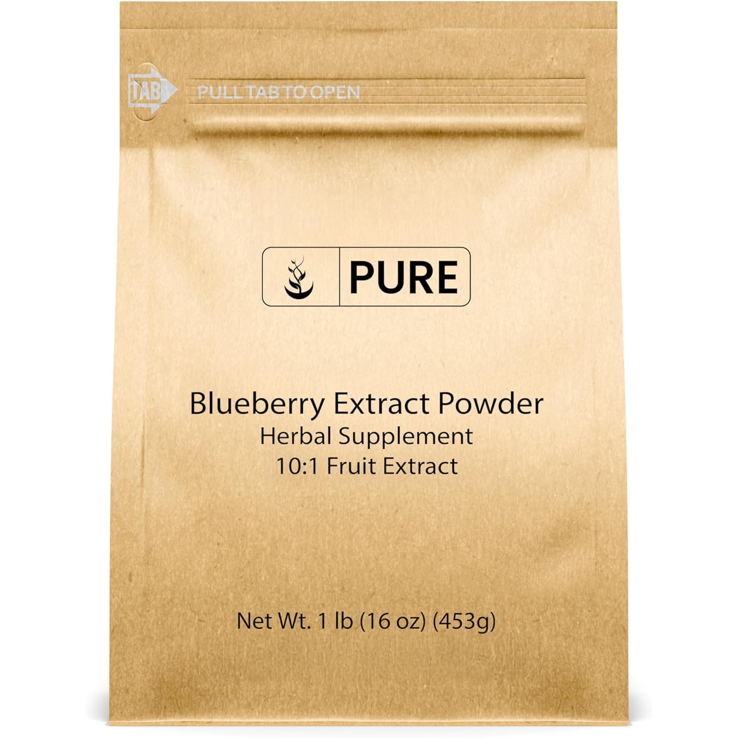 PURE ORIGINAL INGREDIENTS Blueberry Extract Powder (1 Lb) Pure Herbal Supplement Extract Powder