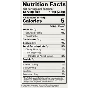 Anthony'S Organic Acacia Senegal Powder, 1 Lb, Batch Tested Gluten Free, Non GMO, Soluble Fiber, Prebiotic