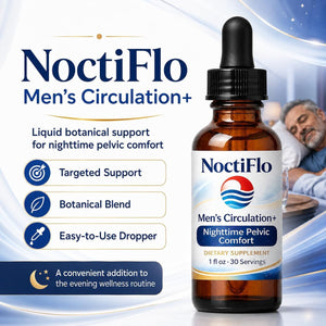 Noctiflo Prostate Support Drops –Nighttime Pelvic Comfort Liquid Supplement, 1 Fl Oz, 30 Servings, Easy-To-Use Dropper