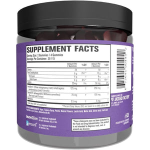 Jacked Factory Lean PM Weight Loss Gummies - Night Time Fat Burner & Appetite Suppressant Sleep Supplement with Melatonin & Ashwagandha - 60 Metabolism Gummies, Midnight Berry