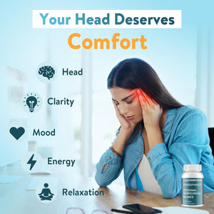 Migraine Relief Supplement – Liposomal Riboflavin, Vitamin B2 B6 & B12, Magnesium, Coq10, L-Theanine, Pa-Free Butterbur & Feverfew – Natural Head & Nerve – 60 Softgels