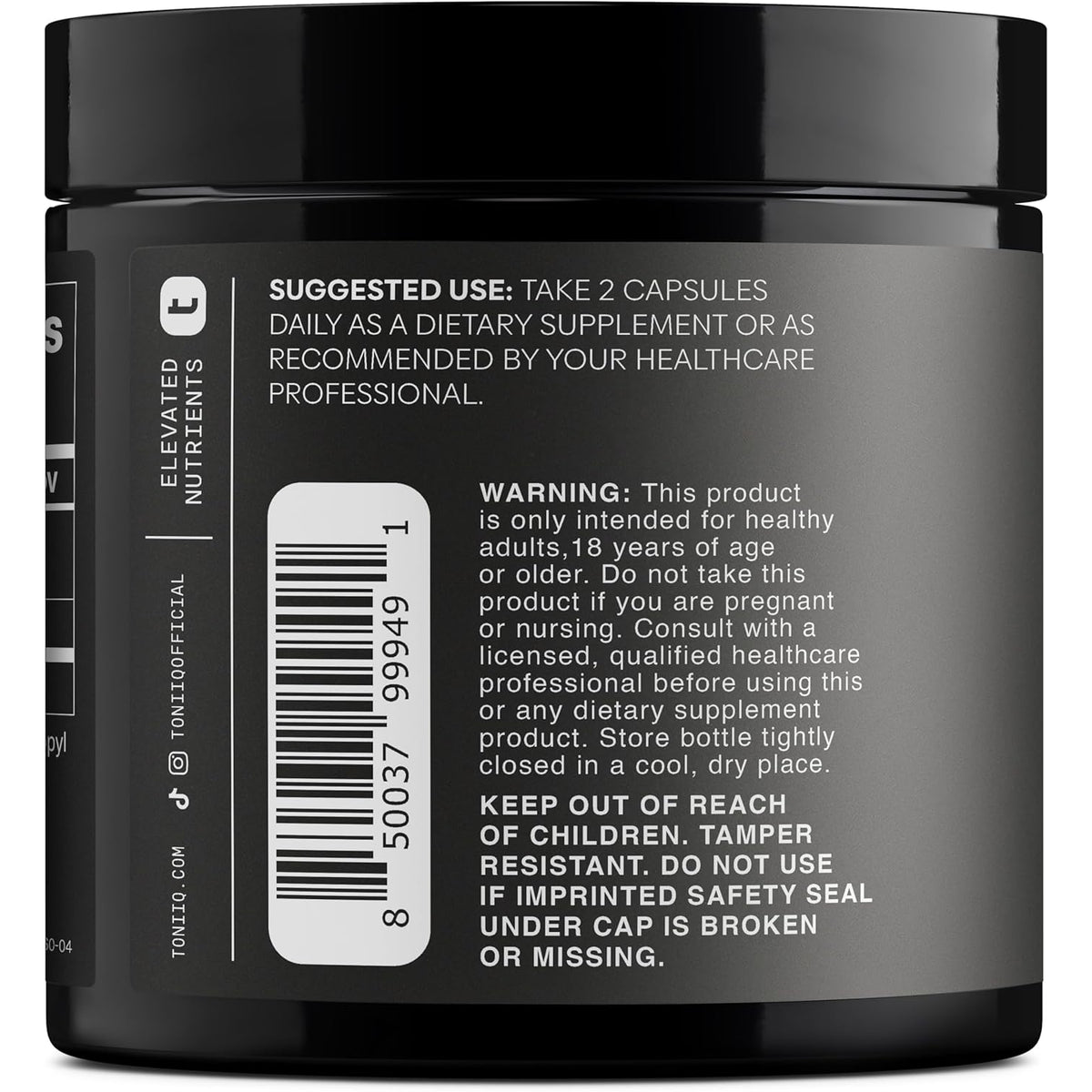 Toniiq Ultra High Purity Fisetin 500Mg - 98%+ Higly Purified & Bioavailable Fisetin Supplement with MCT Oil for Absorption - Third-Party Tested Senolytic Supplements for Aging Support - 60 Capsules