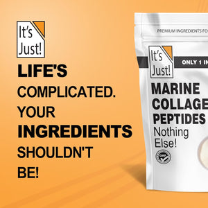 It'S Just! Marine Collagen Peptides Powder - Unflavored, Gluten Free, Non-Gmo, Heavy Metal Tested - 20Oz