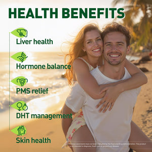 Duwhot DIM Supplement with Calcium D-Glucarate, Estrogen Supplement for Women Men Adults, DIM Calcium D Glucarate with Vitamin C & E, Hormone Balance & Liver Health Support, Sugar-Free, 60 Count
