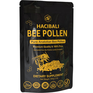 Organic Bee Pollen Granules – 1 Lb (454G) – Raw & Natural – EU & USDA Organic Certified – Halal, Kosher, GMP, ISO 22000 – Premium Anatolian Bee Pollen Superfood