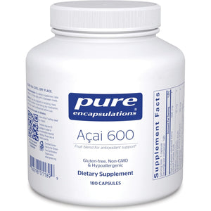 Pure Encapsulations Acai 600 | Berry Supplement for Fiber, Immune Support, Antioxidants, and Flavonoids* | 180 Capsules