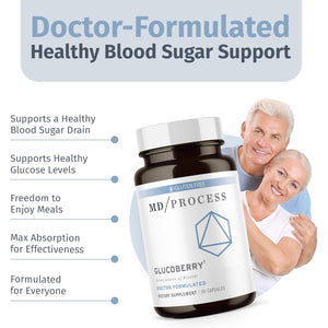 Glucoberry Maqui Berry Extract with Chromium Picolinate for Blood Health Support - with Biotin and Gymnema Sylvestre - Doctor Formulated - 30 Capsules