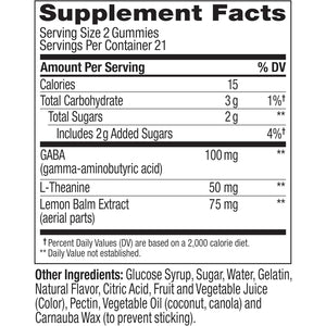 OLLY Goodbye Stress Gummy, GABA, L-Theanine, Lemon Balm, Stress Relief Supplement, Berry - 42 Count