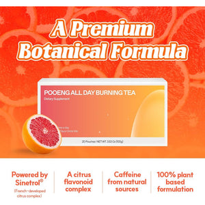 Dr.Blet All Day Burning Tea - Weight Management Support for Women, Garcinia Cambogia Extract, Korean Slimming Supplement, Grapefruit Flavored, Powder Drink Mix - 20 Pouches