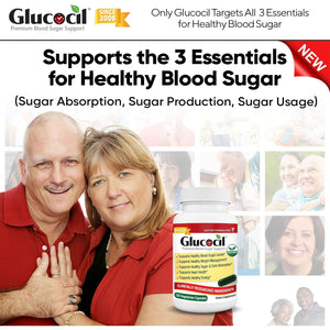 Glucocil – Vegetarian Capsules - Premium Blood Sugar Support - Supports the 3 Essentials for Healthy Blood Sugar - with Berberine, Proprietary Mulberry Leaf, and More