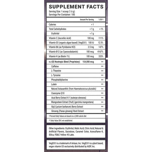 Gamer Supps GG Energy - Crusaderade by Swaggersouls (100 Servings) - Keto Friendly Gaming Energy and Nootropic Blend, Sugar Free + Caffeine + Vitamins + Immune Support, Powder Drink