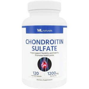 ML Naturals Chondroitin Sulfate 1,200Mg (Per Serving) – 120 Vegan Capsules – Supports Joint Flexibility & Mobility