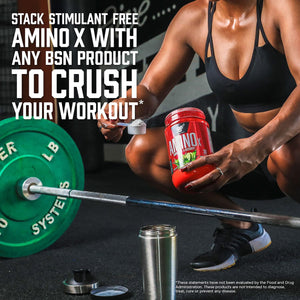 BSN Amino X Muscle Recovery & Endurance Powder, Bcaas, 10 Grams of Amino Acids, Keto Friendly, Caffeine-Free, Support Endurance, Zero Sugar, Fruit Punch, 30 Servings, 15.34 Ounce (Packaging May Vary)