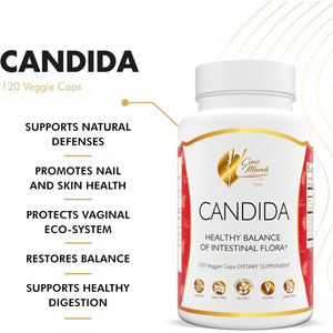 Cocó March N.M.D Candida Cleanse – 30 Day Herbal Detox Cleansing with Digestive Enzymes for Gut Health & Immune Support – Gluten Free, Vegan, Non-Gmo, Dairy Free, Soy Free – 120 Veggie Caps