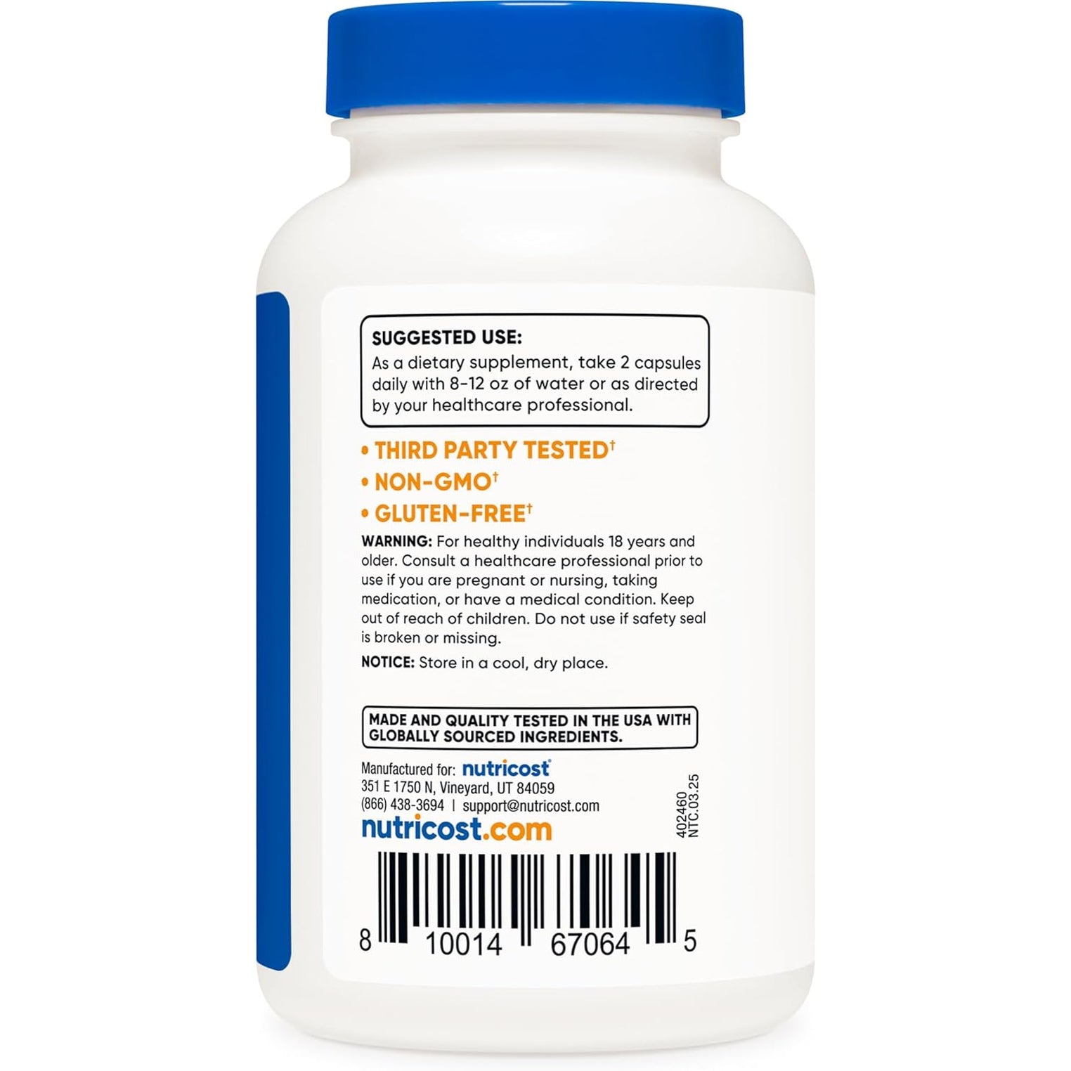 Nutricost Cat'S Claw 1000Mg, 120 Capsules - Vegetarian Caps, Non-Gmo and Gluten Free, 60 Servings