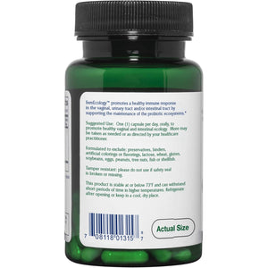 Vitanica Femecology, Vaginal and Intestinal Probiotic Support, Vegetarian, 30 Capsules
