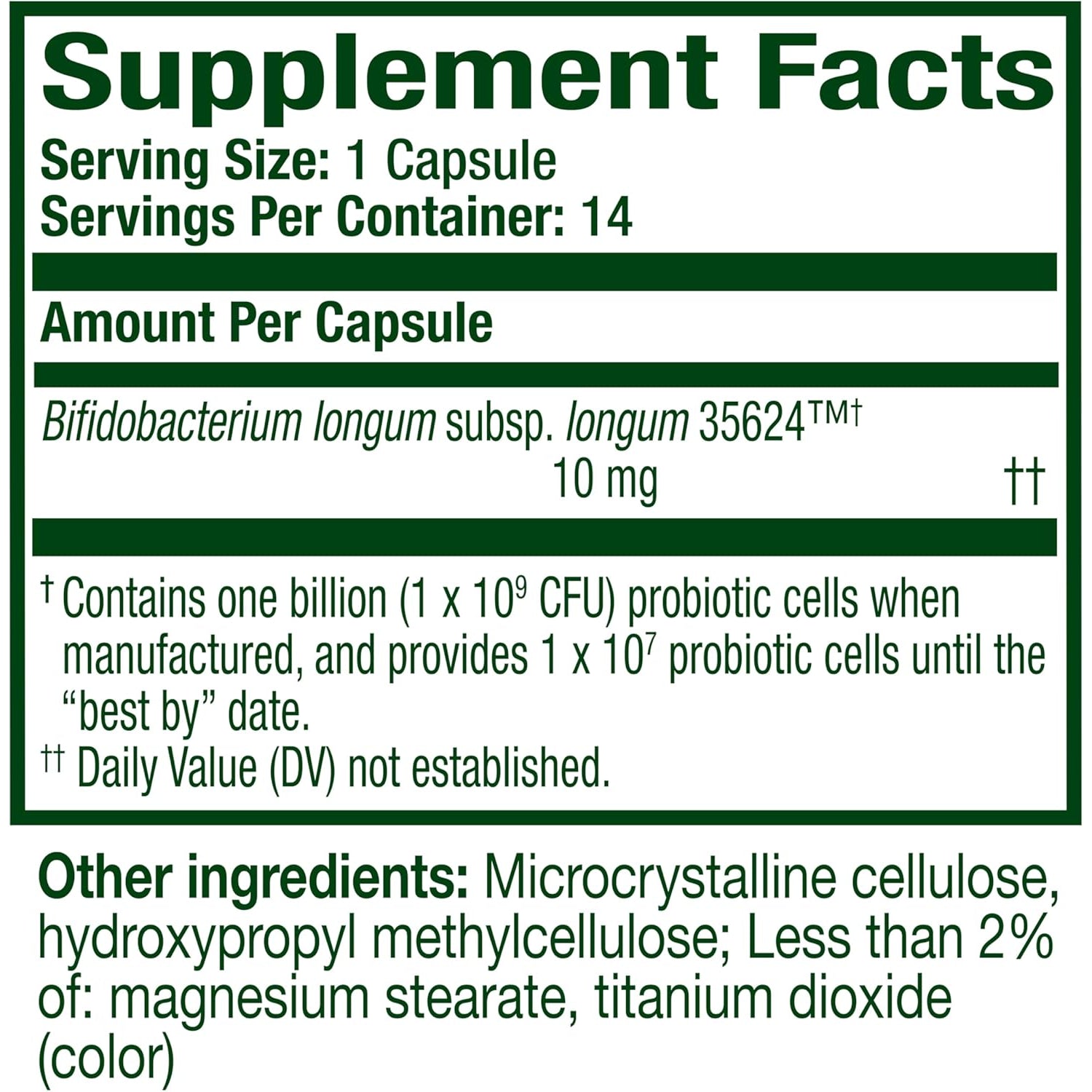 Align Probiotic, 24/7 Digestive Support*§, Probiotics for Women and Men, Probiotics for Digestive Health, Men and Womens Probiotic Capsules Help Relieve Occasional Bloating & Gas*, 14 Capsules