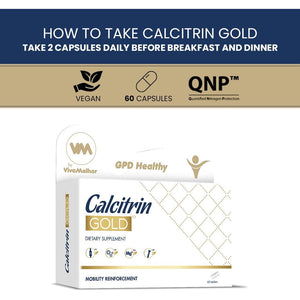 Soy Sano Calcitrin Gold Dietary Supplement, Mobility Reinforcement, 60 Tablets