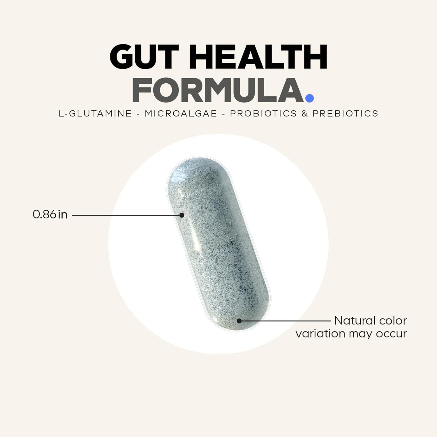 Codeage Gut Health Supplements Vegan Formula - L Glutamine, Zinc, Turkey Tail Mushroom Powder, Tonic Mushroom, Maitake, Micro Algae, Mineral, Licorice Root DGL - Probiotics, Prebiotics - 180 Capsules