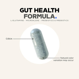 Codeage Gut Health Supplements Vegan Formula - L Glutamine, Zinc, Turkey Tail Mushroom Powder, Tonic Mushroom, Maitake, Micro Algae, Mineral, Licorice Root DGL - Probiotics, Prebiotics - 180 Capsules