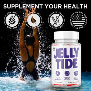 (3 Pack) Jelly Tide Gummies, Official Jellytide Weight Management Gummys with Natural Ingredients, Jellytide Advanced Wellness Gummy with Maximum Strength Active Lifestyle Multivitamins (180 Gummies)