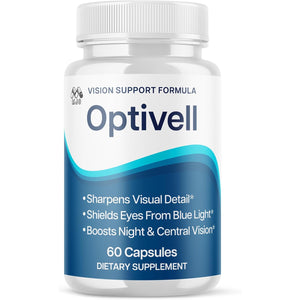 Optivell Eye Capsules, Official Optivell Eye Vitamin Pills with All Natural Ingredients, Advanced Vision Formula Supplement Pills Supporting Ocular Health and Wellness Naturally (60 Capsules)